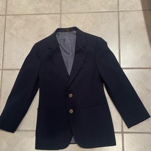 Boy size 10S navy machine wash blazer